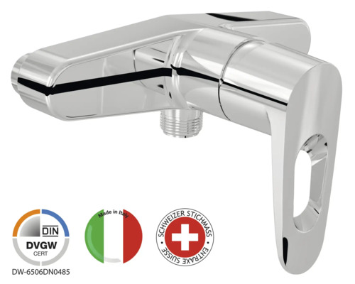 Robinet de douche avec mitigeur form & style Lehua chrome