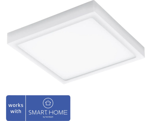 Plafonnier extérieur LED IP44 22W 2600 lm 2700-6500 K 30x30 cm Argolis Crosslink blanc