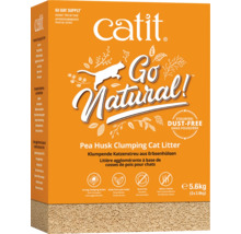 Litière agglomérante Catit Go Natural à base de cosses de pois pour chats, 5,6 kg