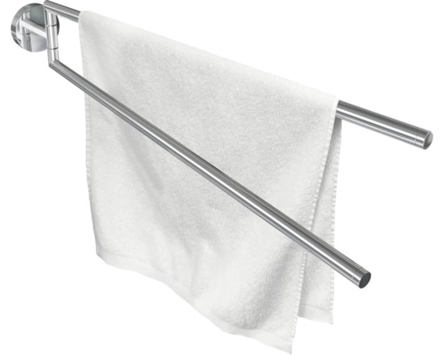 Porte-serviettes pivotant en métal avec serviette