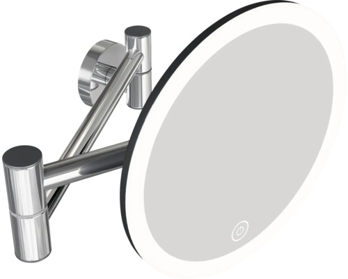 Runder LED Kosmetikspiegel zur Wandmontage mit Schwenkarm
