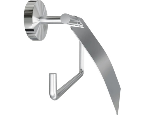 Porte-papier toilette avec couvercle et crochet en métal