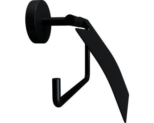 Support de papier toilette noir pour montage mural