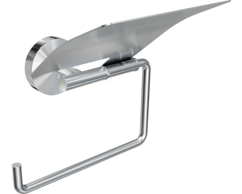 Distributeur de papier toilette en acier inoxydable avec étagère