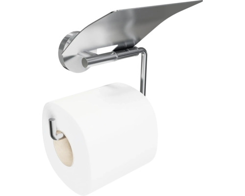 Porte-papier toilette en métal avec rouleau de papier
