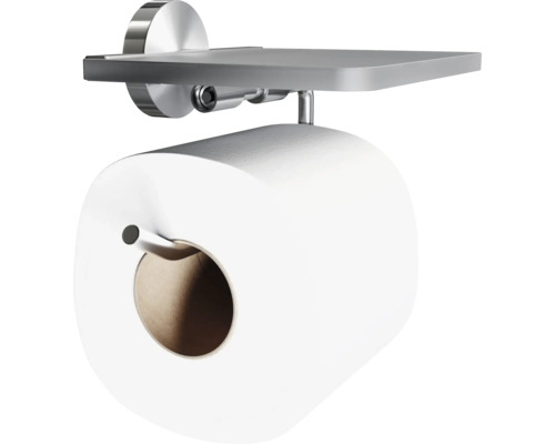 Porte-papier toilette avec étagère en métal