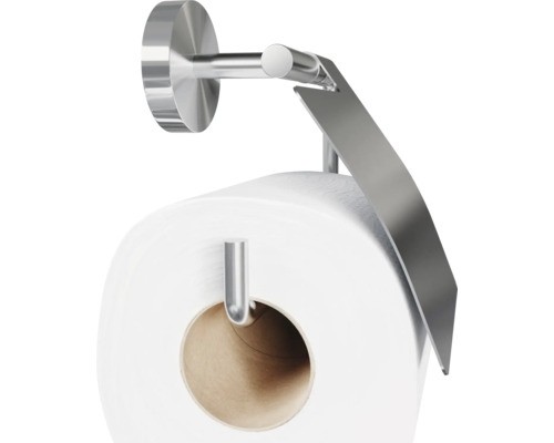 Porte-papier toilette en métal avec rouleau de papier toilette