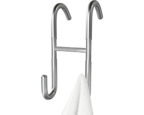 Türhakenleiste aus Metall mit Handtuch