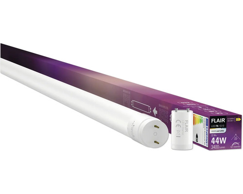 FLAIR LED Röhre mit Verpackung und LED-Starter