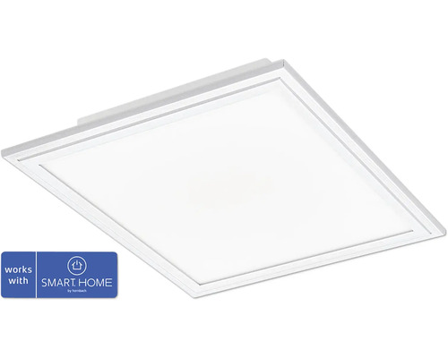LED Smart Light Panel zigbee Bluetooth 15,3W 1790 lm CCT einstellbare weisstöne HxBxL 50x300x300 mm weiss - Kompatibel mit SMART HOME by hornbach Quadratische LED Deckenleuchte mit Smart Home Kompatibilität