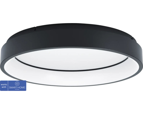 LED Smart Light Deckenleuchte zigbee Bluetooth 6,5W 3400 lm CCT einstellbare weisstöne + RGB Farbwechsel HxØ 110x600 mm schwarz - Kompatibel mit SMART HOME by hornbach