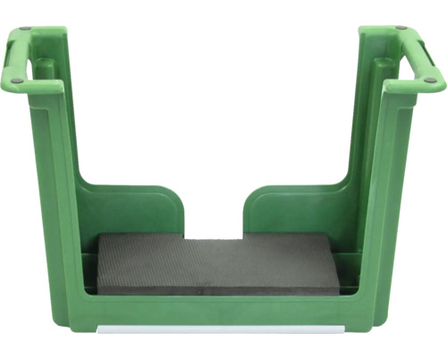 Cuve à mortier verte avec poignées et insert en caoutchouc