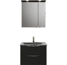 Ensemble de salle de bains avec armoire de toilette à miroir et meuble sous-lavabo