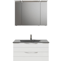 Meuble sous-vasque avec vasque et armoire de toilette