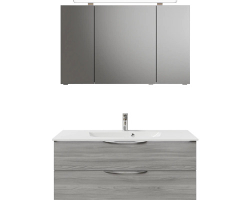 Ensemble de meubles de salle de bains pelipal Sunline 300 117 cm gris 3 pièces SET-164-231