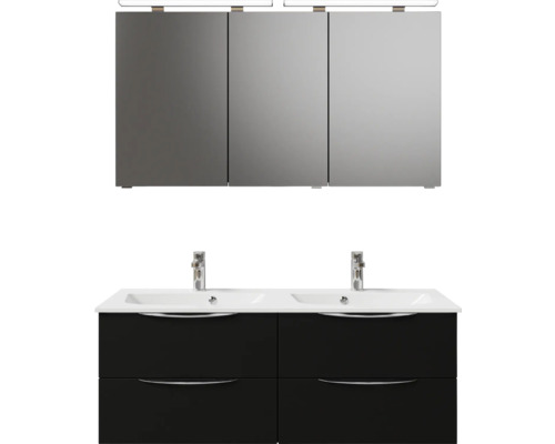 Ensemble de meubles de salle de bains pelipal Sunline 300 132 cm noir mat 3 pièces SET-164-246
