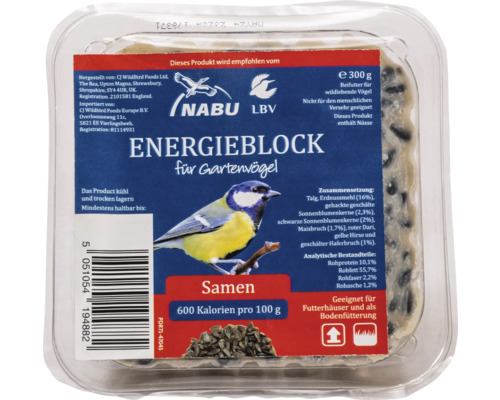 Vogelfutter Energieblock mit Samen CJ Wildlife 300 g