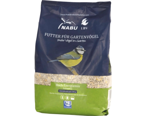 Nourriture pour oiseaux mélange énergétique sans coquilles coques CJ Wildlife 2 kg