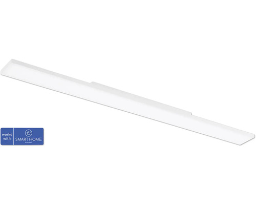 LED Smart Light Deckenleuchte zigbee Bluetooth 34,2W 3910 lm CCT einstellbare weisstöne + RGB Farbwechsel 1200x100 mm weiss - Kompatibel mit SMART HOME by hornbach