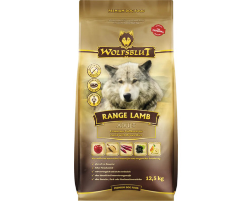 WOLFSBLUT nourriture sèche pour chiens Range Lamb Adult 12.5 kg