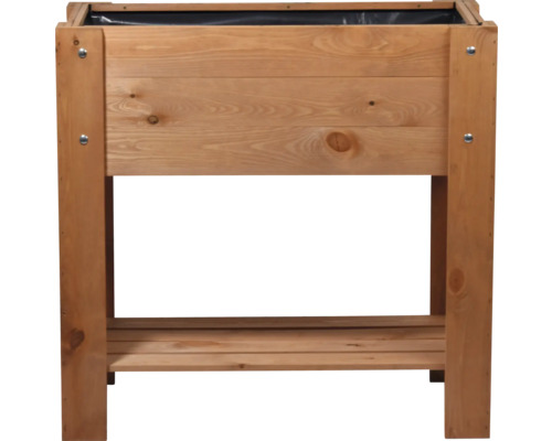 Jardinière surélevée en bois avec espace de rangement