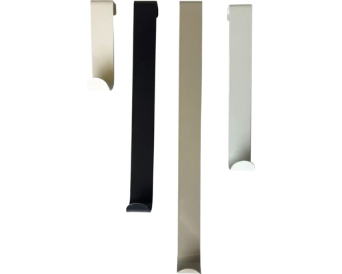 Quatre crochets de porte en métal