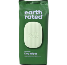 Lingettes pour chiens Earth Rated parfumées à la lavande, 100 pièces