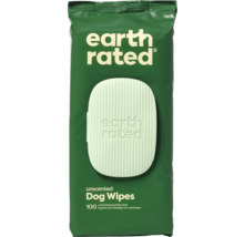 Lingettes pour chiens Earth Rated, non parfumées, paquet de 100