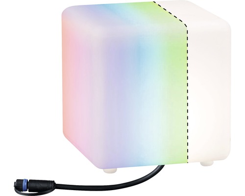 Lampe décorative en forme de cube avec câble de connexion