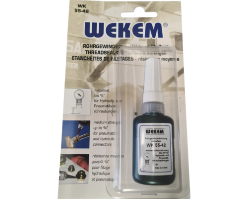 Mastic d''étanchéité pour raccords filetés Wekem WK 55-42 en emballage