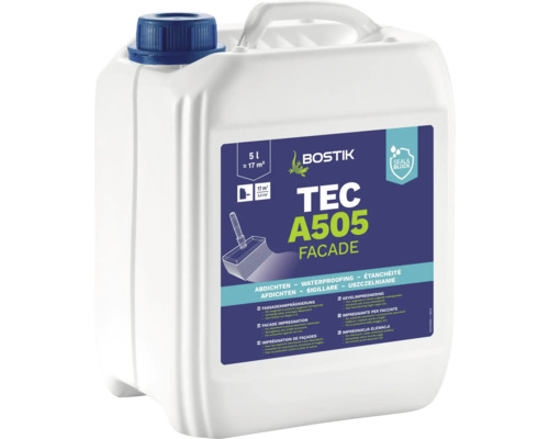 Bostik Tec A505 Putz- und Klinkerimprägnierung 5 l Bostik TEC A505 Fassadenimprägnierung im 5 Liter Kanister