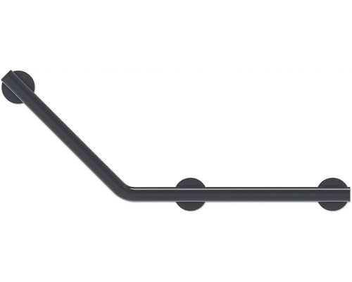 Barre d''appui d''angle pour montage mural dans la salle de bains