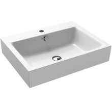 Lavabo KALDEWEI Puro 60x46 cm blanc avec trou pour robinet effet perlant 901406013001
