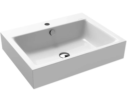 Lavabo KALDEWEI Puro 60x46 cm blanc avec trou pour robinet effet perlant 901406013001