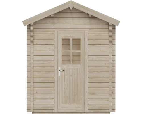 Abri de jardin en bois avec porte et fenêtres