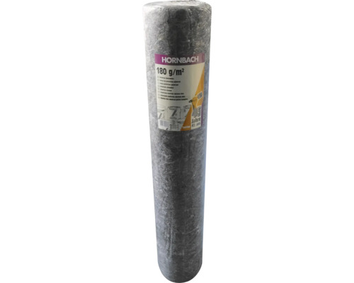 Intissé de recouvrement universel Feutre de protection 45 ans HORNBACH 180 g/m² gris 1 x 45 m