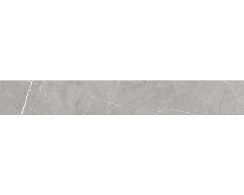 Sockelfliese Marmo Lab Pietra grey Battiscopa 7.5x60 cm Graue Bodenfliese mit Marmoroptik