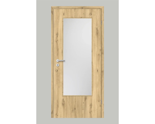 Pertura Zimmertür Yori CPL Eiche Astig längs 98,5x198,5 cm Rechts mit Lichtausschnitt G3 (ohne Glas) Pertura Zimmertür Yori CPL Eiche Astig längs 98,5x198,5 cm Rechts mit Lichtausschnitt G3 (ohne Glas)