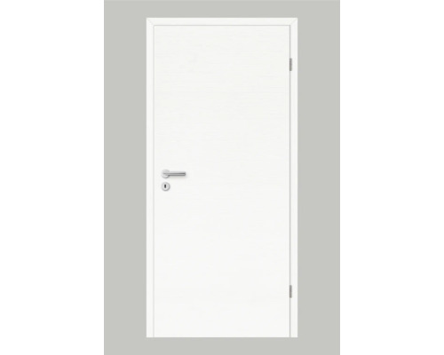 Porte d'intérieur Pertura Yori CPL Masera blanc transversal 61.0x198.5 cm droite