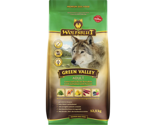 WOLFSBLUT nourriture sèche pour chiens Green Valley Adult 12.5 kg