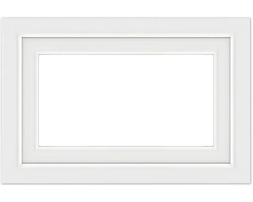 Cadre photo rectangulaire blanc avec passe-partout