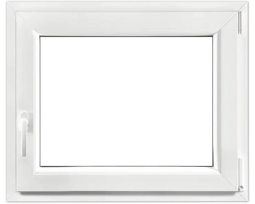 Fenêtre de cave oscillo-battante en plastique RAL 9016 blanc signalisation 600x500 mm tirant droit Fenêtre de cave oscillo-battante en plastique RAL 9016 blanc signalisation 600x500 mm tirant droit