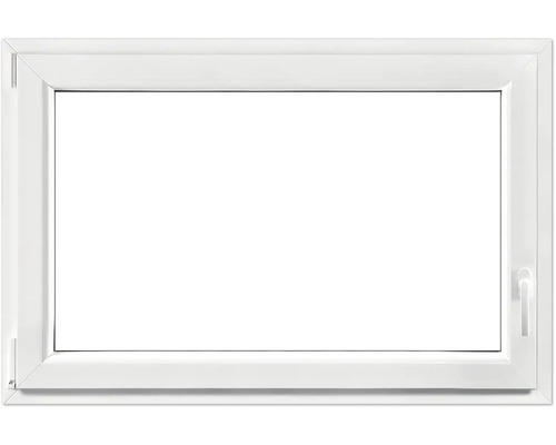 Kellerfenster Dreh-Kipp Kunststoff RAL 9016 verkehrsweiss 900x600 mm DIN Links