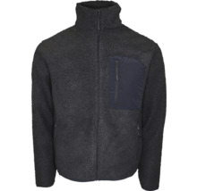 Teddyfleecejacke mit Reißverschluss und Brusttasche