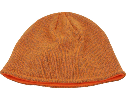 Bonnet en tricot orange taille universelle