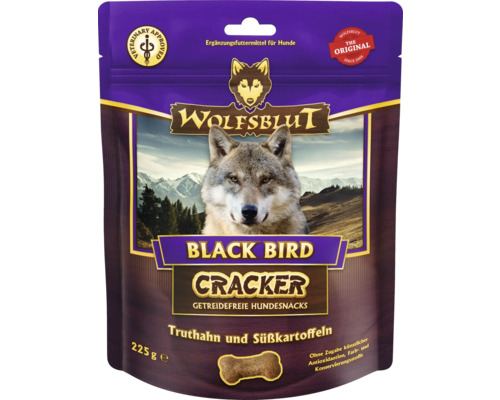 WOLFSBLUT Snack pour chiens Black Bird Cracker 225 g