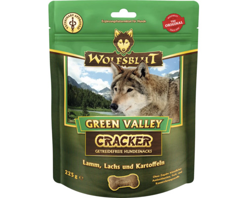 WOLFSBLUT Snack pour chiens Green Valley Cracker 225 g
