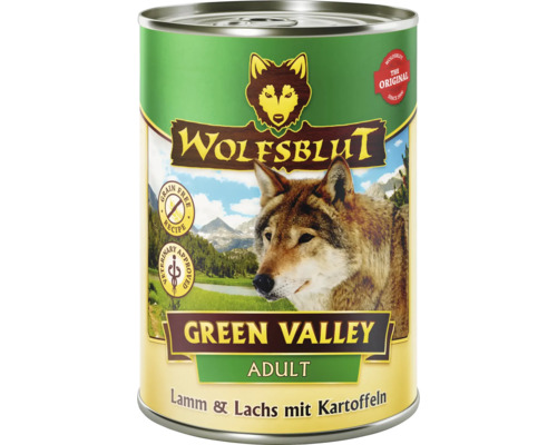 WOLFSBLUT Hundefutter nass Green Valley Adult 395 g