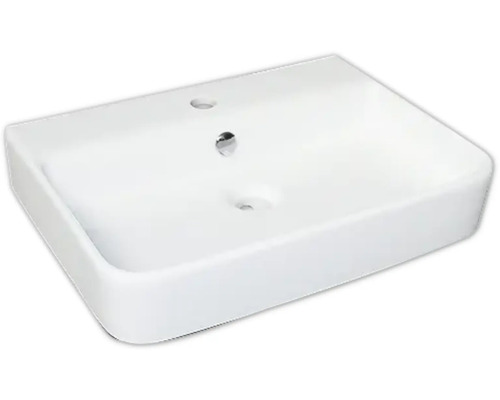 Lavabo Jungborn SALVI 55,5 cm blanc avec revêtement nano