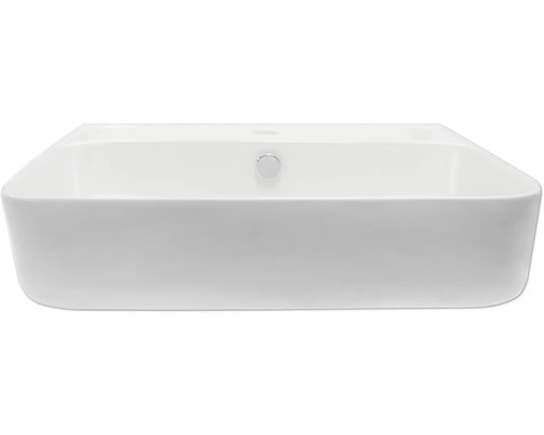 Vasque à poser en céramique, rectangulaire